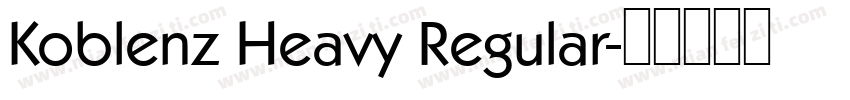 Koblenz Heavy Regular字体转换